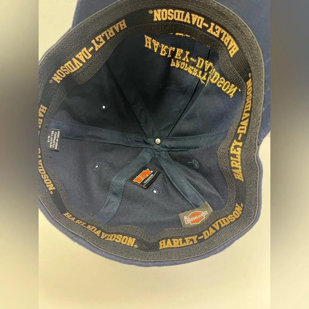 Harley-Davidson,Blue Hat,Fitted,Small/Medium, Motorcycles Firefighters,Pre-Owned